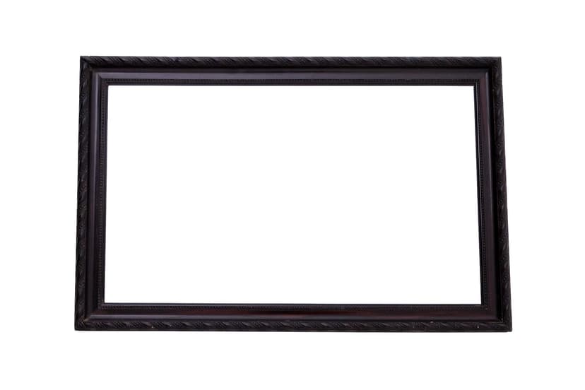 Wall Mirror, Art Nouveau, dark brown wood, Western Europe, early 20th c.