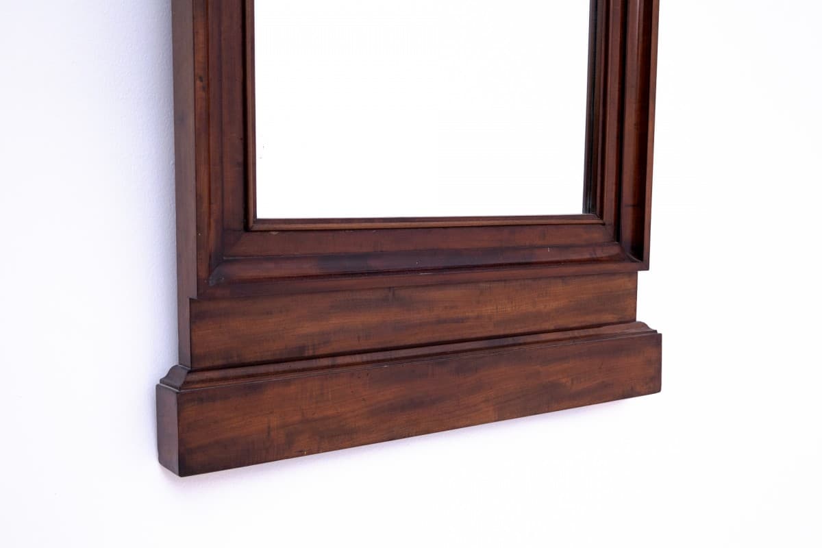 Wall Mirror Empire, dark brown mahogany, Northern Europe, 1880s - 76588