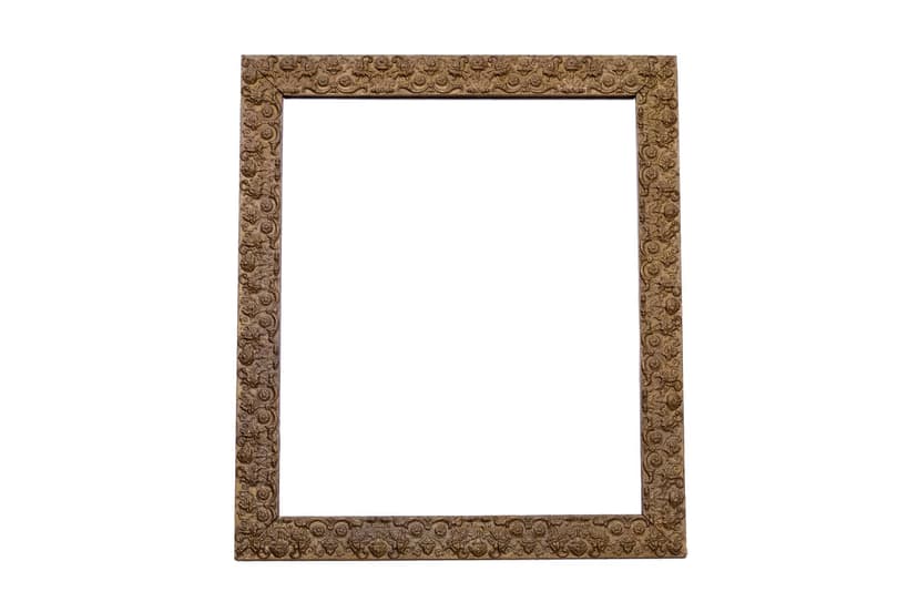 Rectangular mirror, golden, wood, eclectic, Europe, early 20th c.