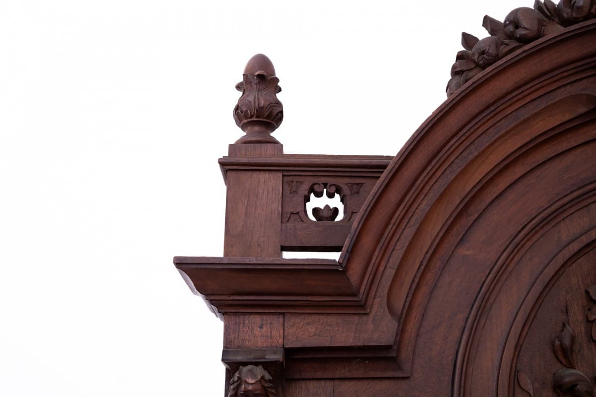 Renaissance Mirror, dark brown walnut, France, 19th c. - 76603