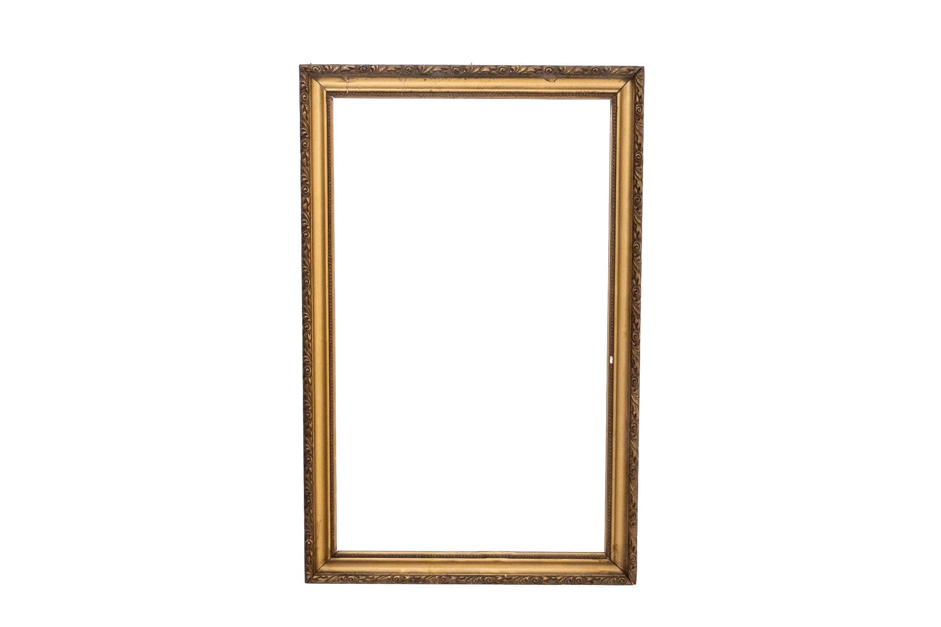 Rectangular mirror, golden, wood, Western Europe, 1920s
