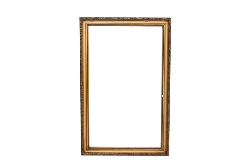 Rectangular mirror, golden, wood, Western Europe, 1920s