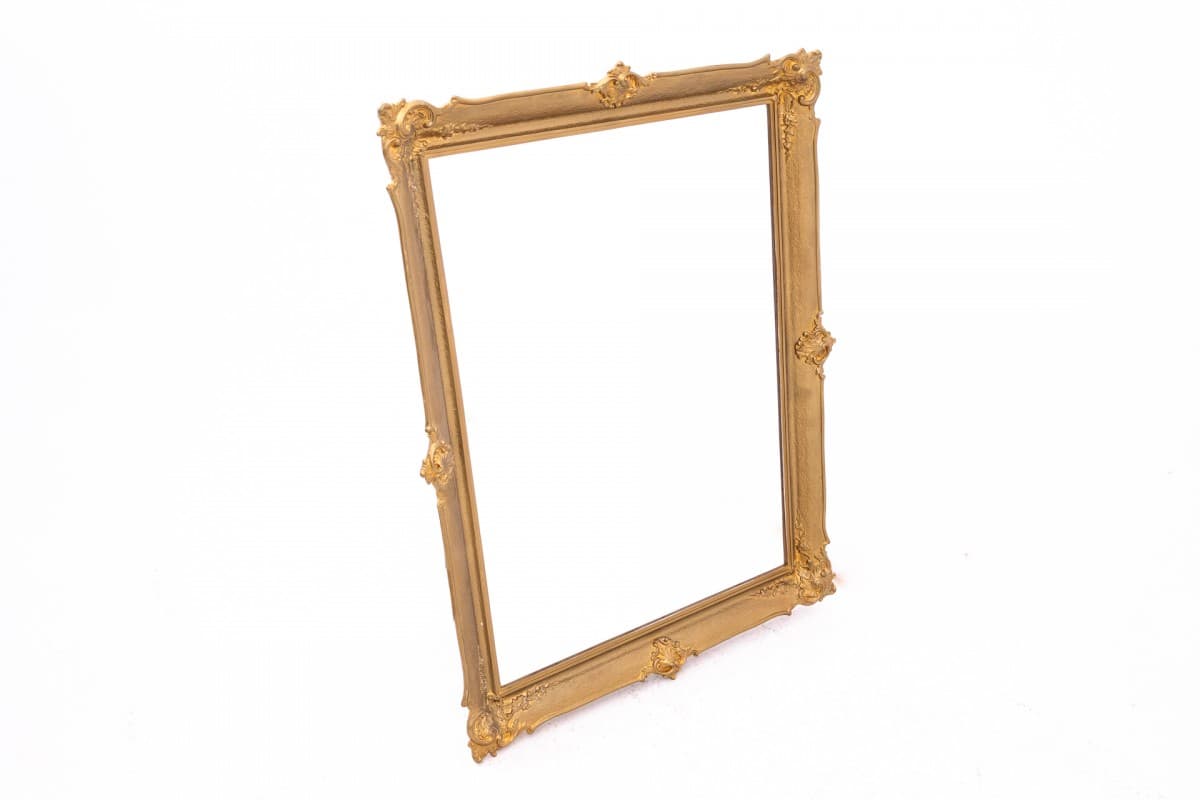 Wall Mirror Rococo, golden wood, France, 19th c. - 76615