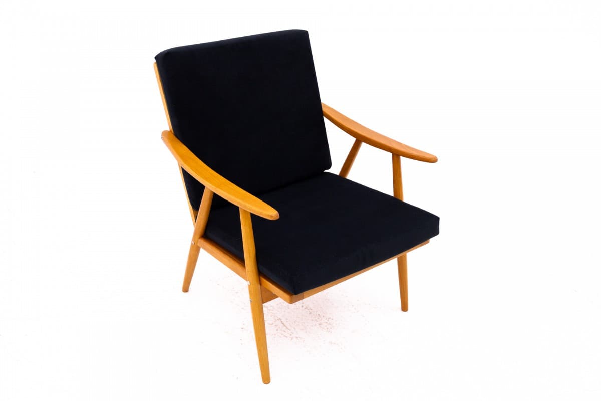 Black Wooden Armchairs, Czechoslovakia, by TON, 1960s - 46862