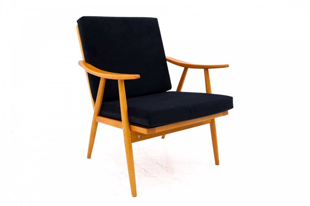 Black Wooden Armchairs, Czechoslovakia, by TON, 1960s - 46863
