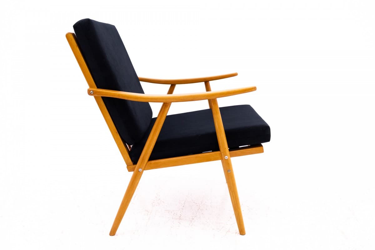 Black Wooden Armchairs, Czechoslovakia, by TON, 1960s - 46866