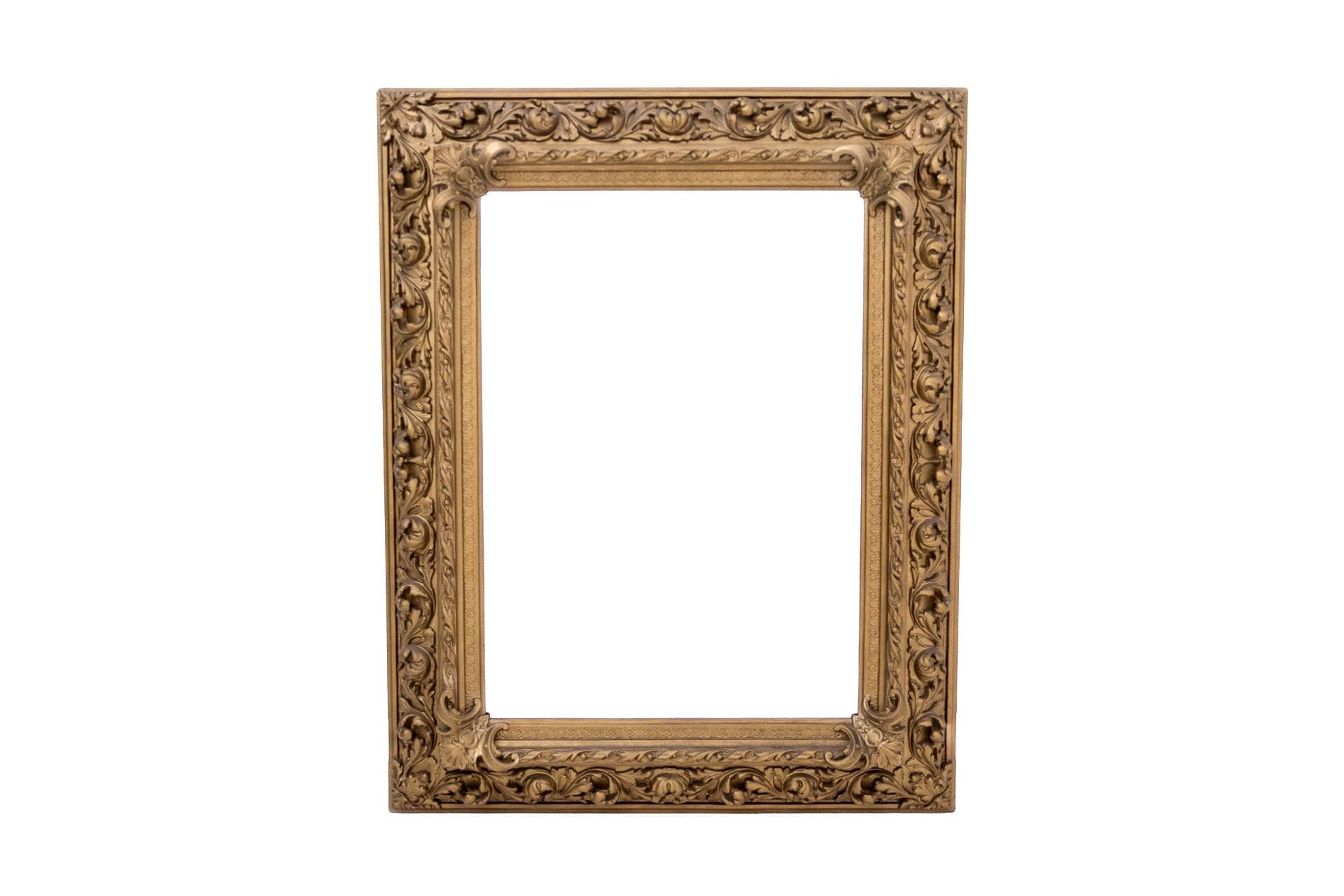 Wall Mirror, Rococo, golden wood, France, 19th c.