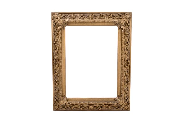 Wall Mirror, Rococo, golden wood, France, 19th c. - DIMENSION