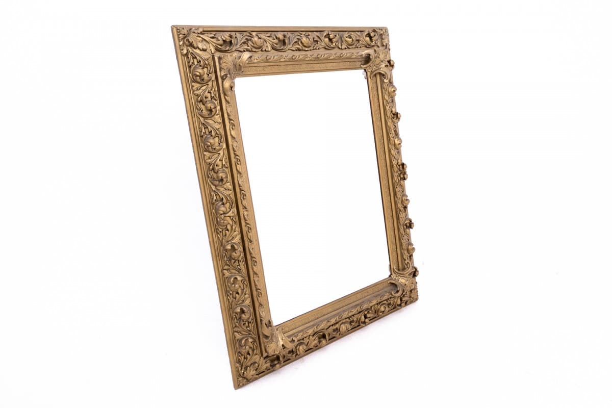 Wall Mirror, Rococo, golden wood, France, 19th c. - 76649