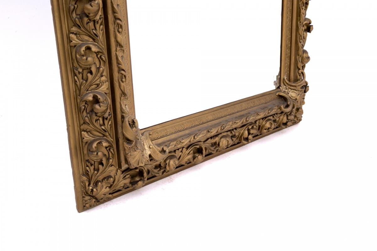 Wall Mirror, Rococo, golden wood, France, 19th c. - 76652
