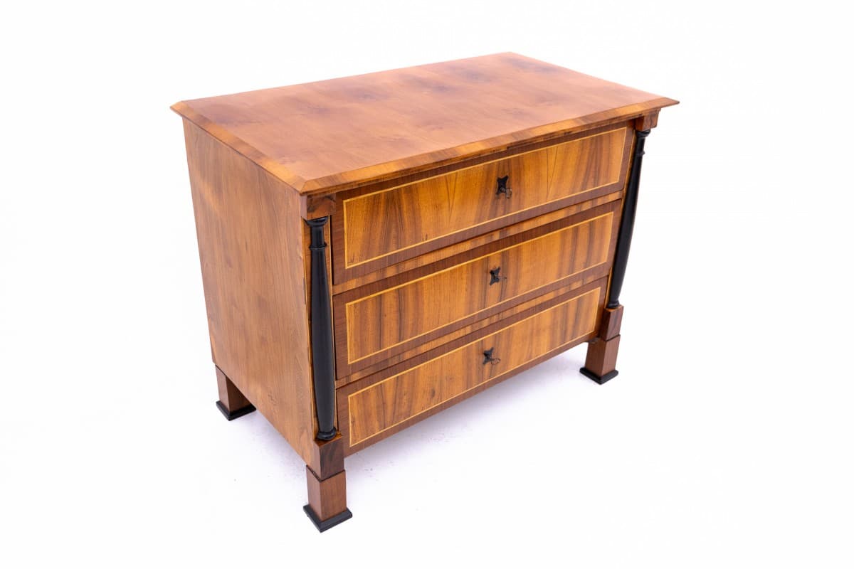 Komoda Biedermeier, drewno jasnobrązowe, Europa Północna, XIX wiek - 76795
