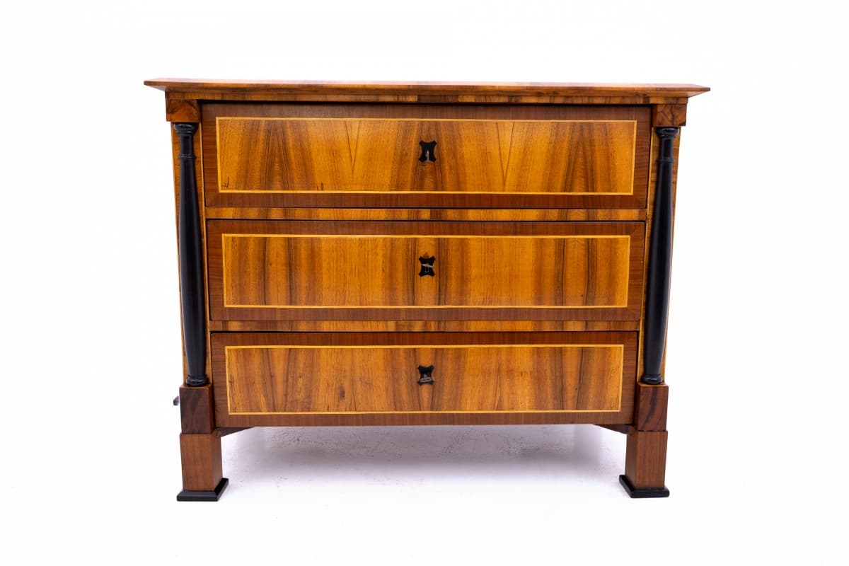 Komoda Biedermeier, drewno jasnobrązowe, Europa Północna, XIX wiek - 76794