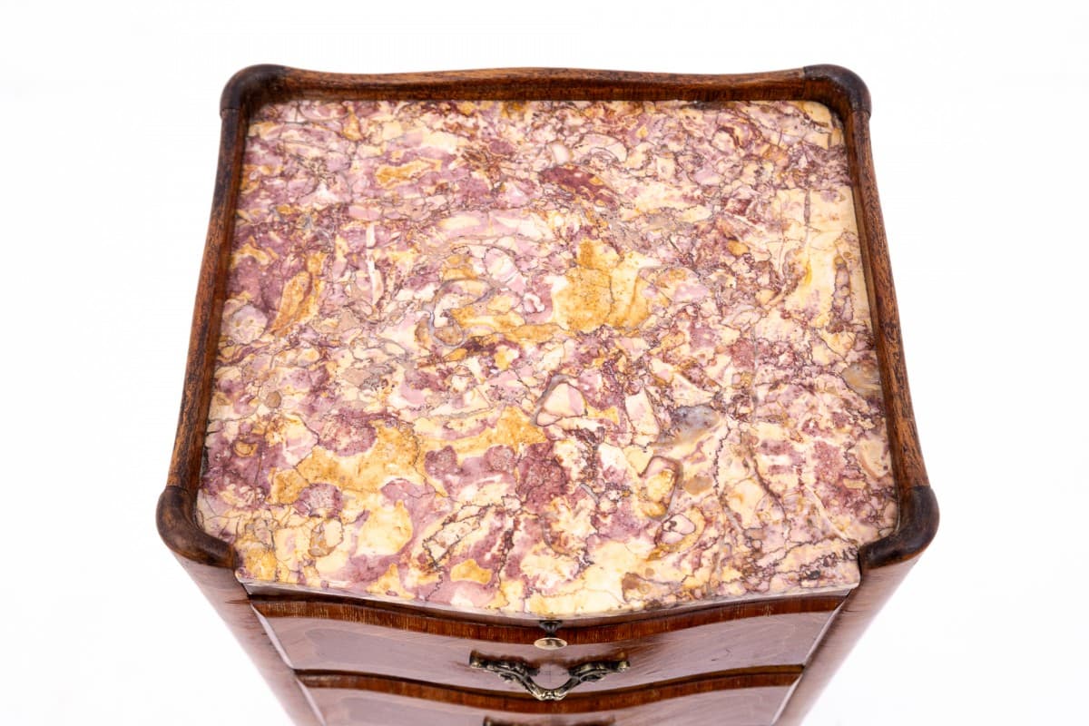 Komoda, Art déco, brązowy, orzech, Francja, lata 30. - 76828