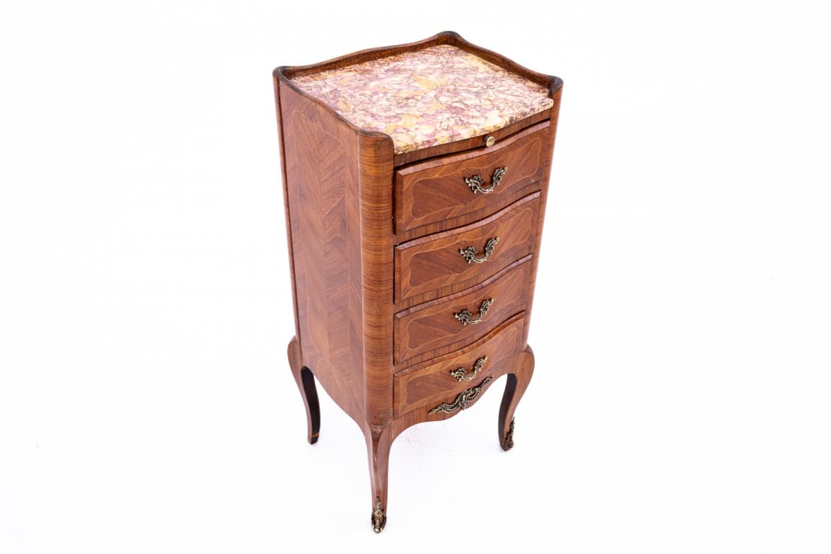 Komoda, Art déco, brązowy, orzech, Francja, lata 30. - 76823