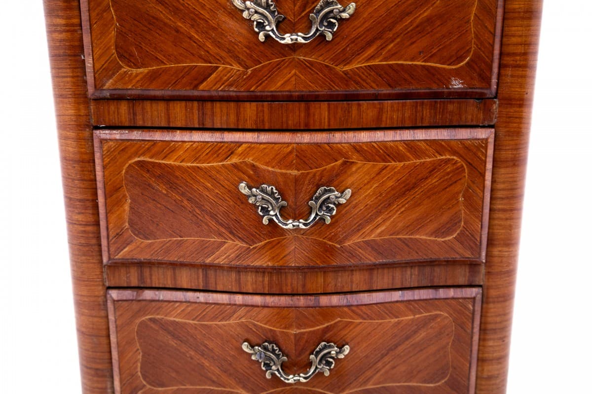 Komoda, Art déco, brązowy, orzech, Francja, lata 30. - 76830