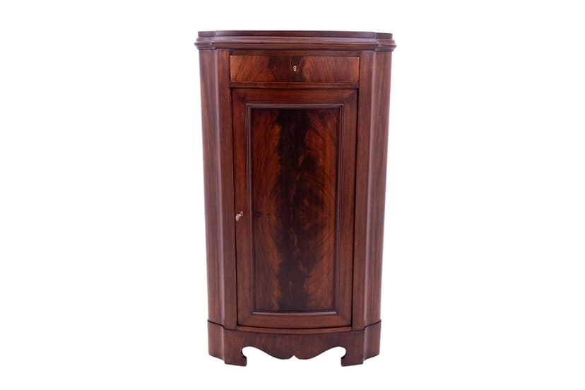 Komoda rogowa, mahoń brąz ciemny, Norwegia, XIX wiek