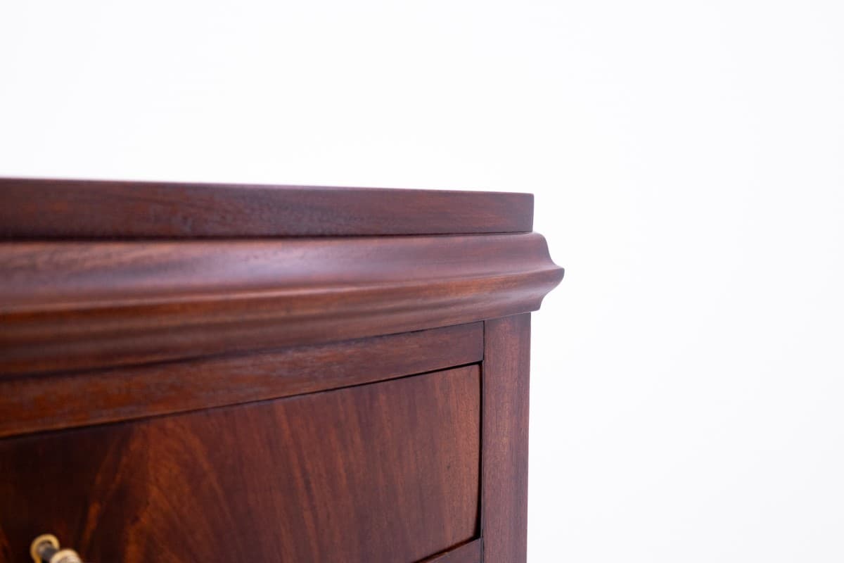 Komoda rogowa, mahoń brąz ciemny, Norwegia, XIX wiek - 76910