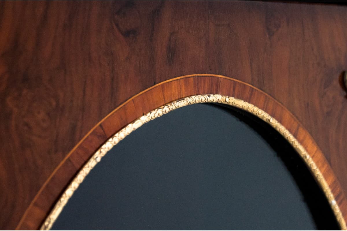 Komoda witryna, styl Ludwika Filipa, drewno brązowy, Francja, lata 80. XIX w. - 77044