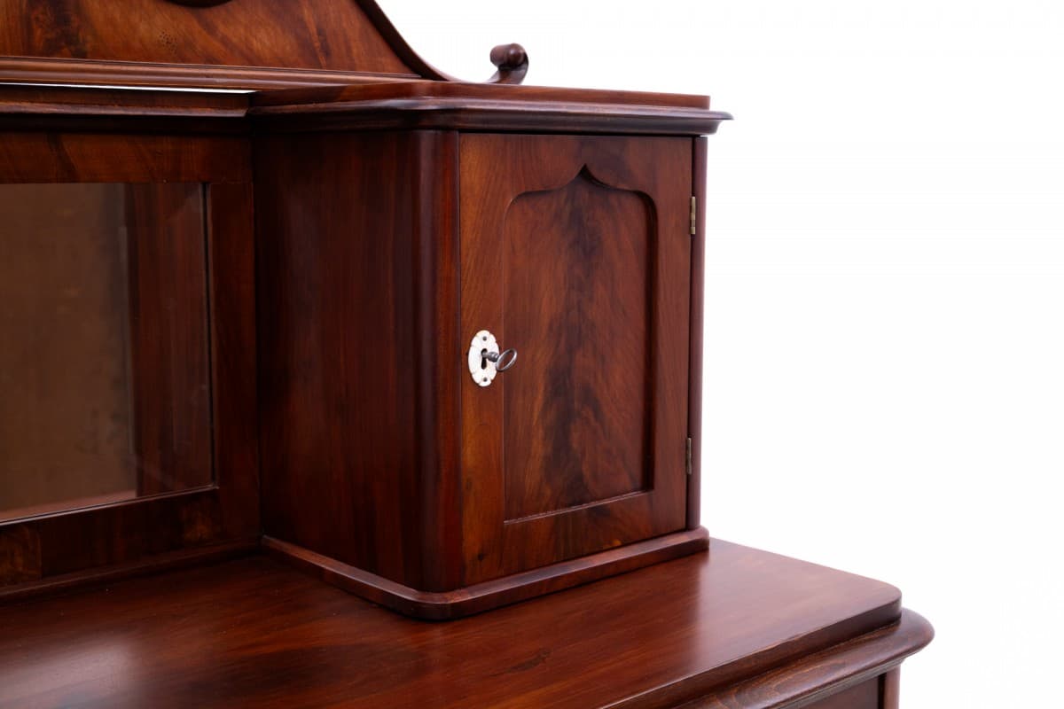 Komoda, Biedermeier, mahoń ciemnobrązowy, Europa Północna, XIX wiek - 77589