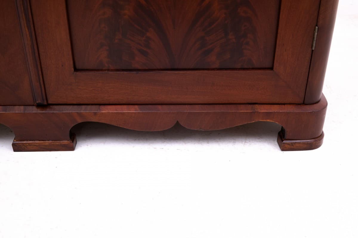 Komoda, Biedermeier, mahoń ciemnobrązowy, Europa Północna, XIX wiek - 77592