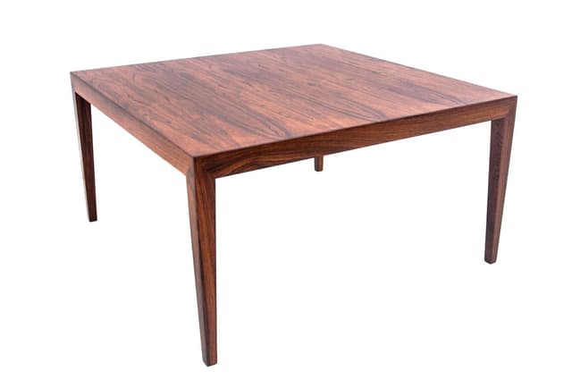 Coffee table, brown rosewood, Denmark, 1960s. - DIMENSION