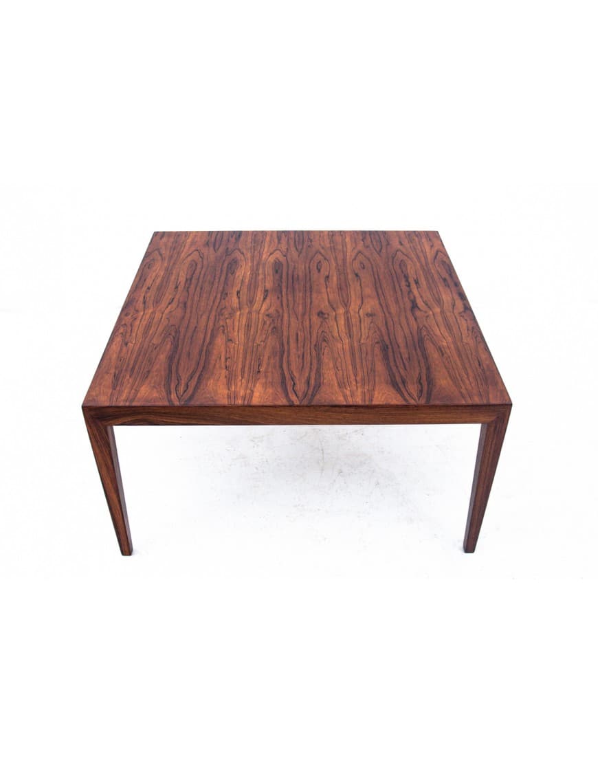 Coffee table, brown rosewood, Denmark, 1960s. - 77616