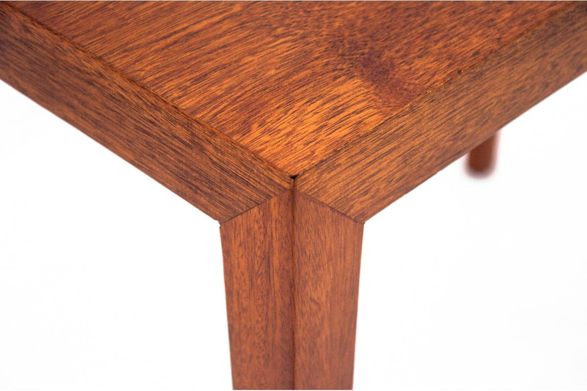 Coffee table, brown teak, Denmark, 1960s. - 77635