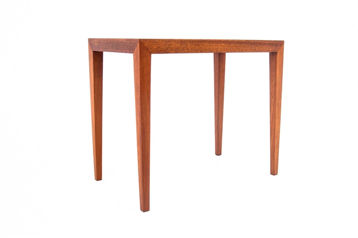 Coffee table, brown teak, Denmark, 1960s. - 77633
