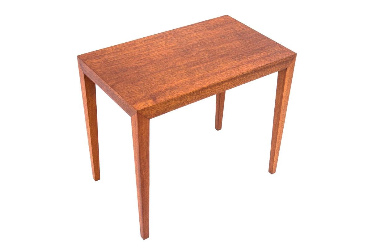 Coffee table, brown teak, Denmark, 1960s.