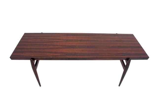 Coffee table, brown rosewood, Denmark, 1960s. - DIMENSION