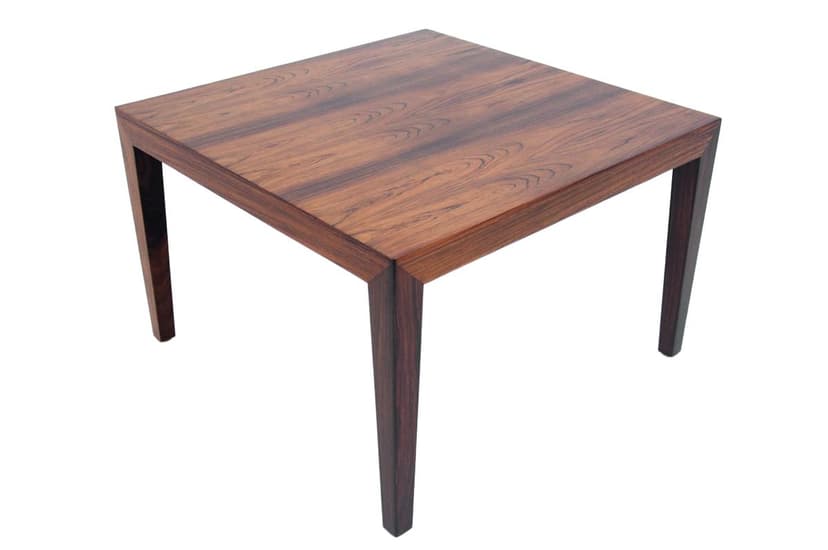 Coffee table, brown rosewood, Sweden, 1970s.