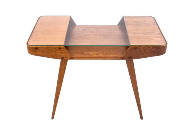 Coffee table, brown walnut, Czech Republic, 1960s - DIMENSION