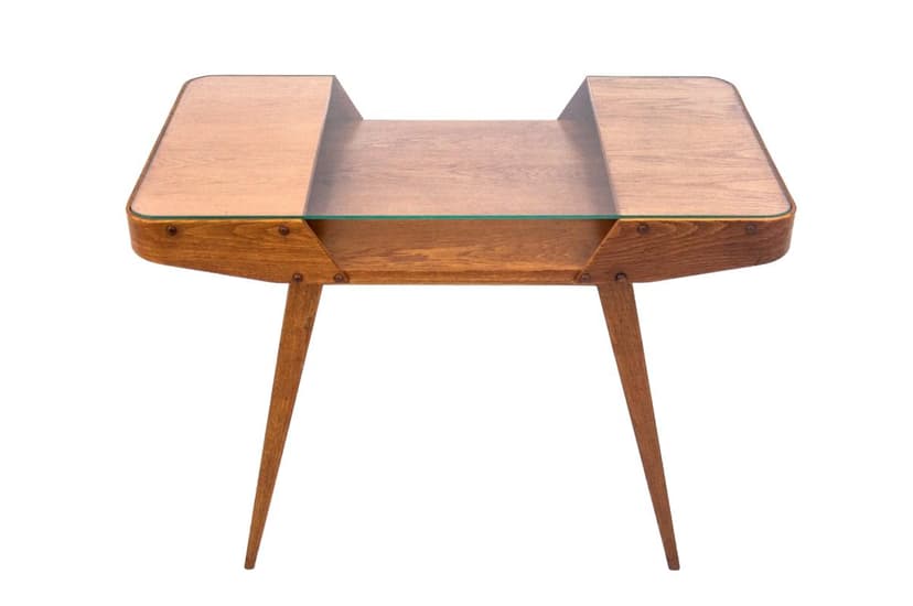 Coffee table, brown walnut, Czech Republic, 1960s