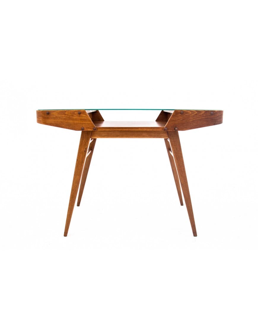 Coffee table, brown walnut, Czech Republic, 1960s - 77658