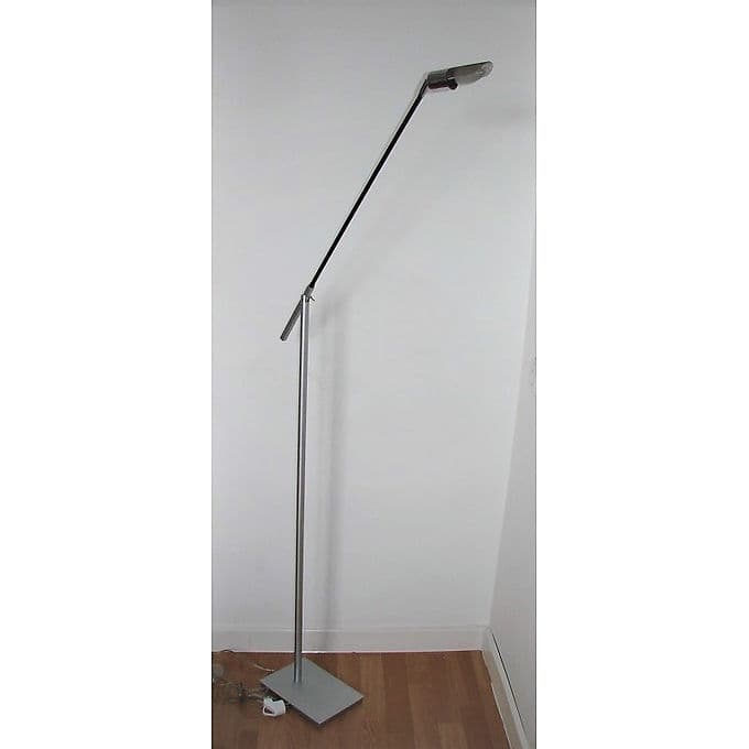 Lampa podłogowa, srebrny, aluminium, lata 70. - 38651