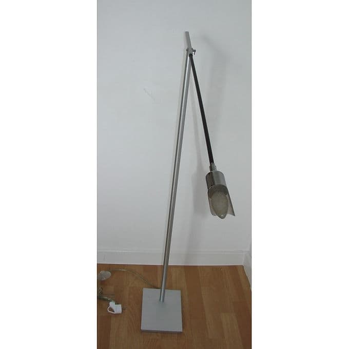 Lampa podłogowa, srebrny, aluminium, lata 70. - 38657