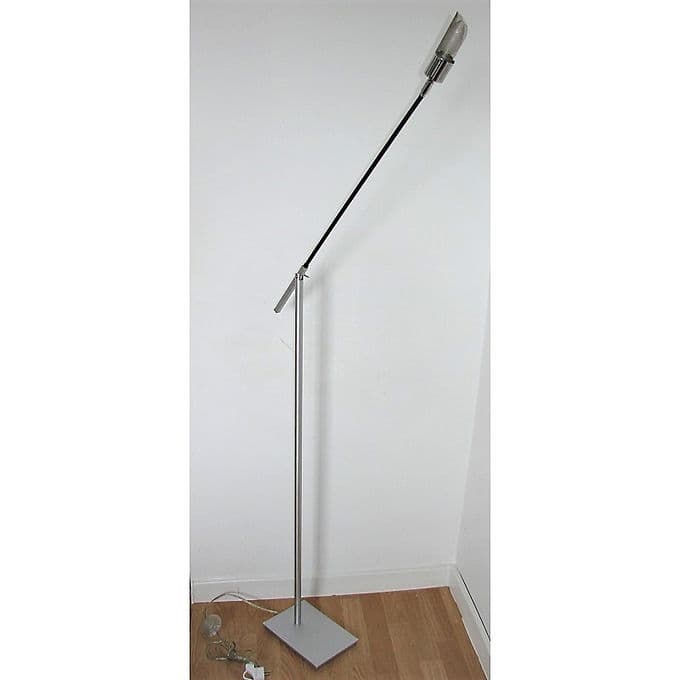 Lampa podłogowa, srebrny, aluminium, lata 70. - 38654