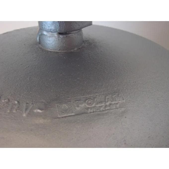 Industrial Pendant Lamp XXL, silver, metal, Polam, Poland, 1970s. - 38608