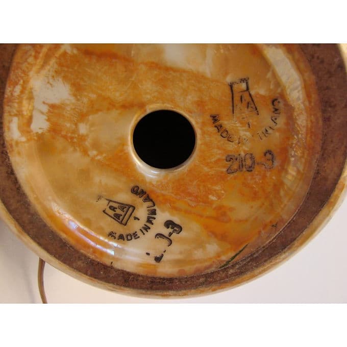 Table lamp, multicolor ceramic, Finland, 1930s - 38595