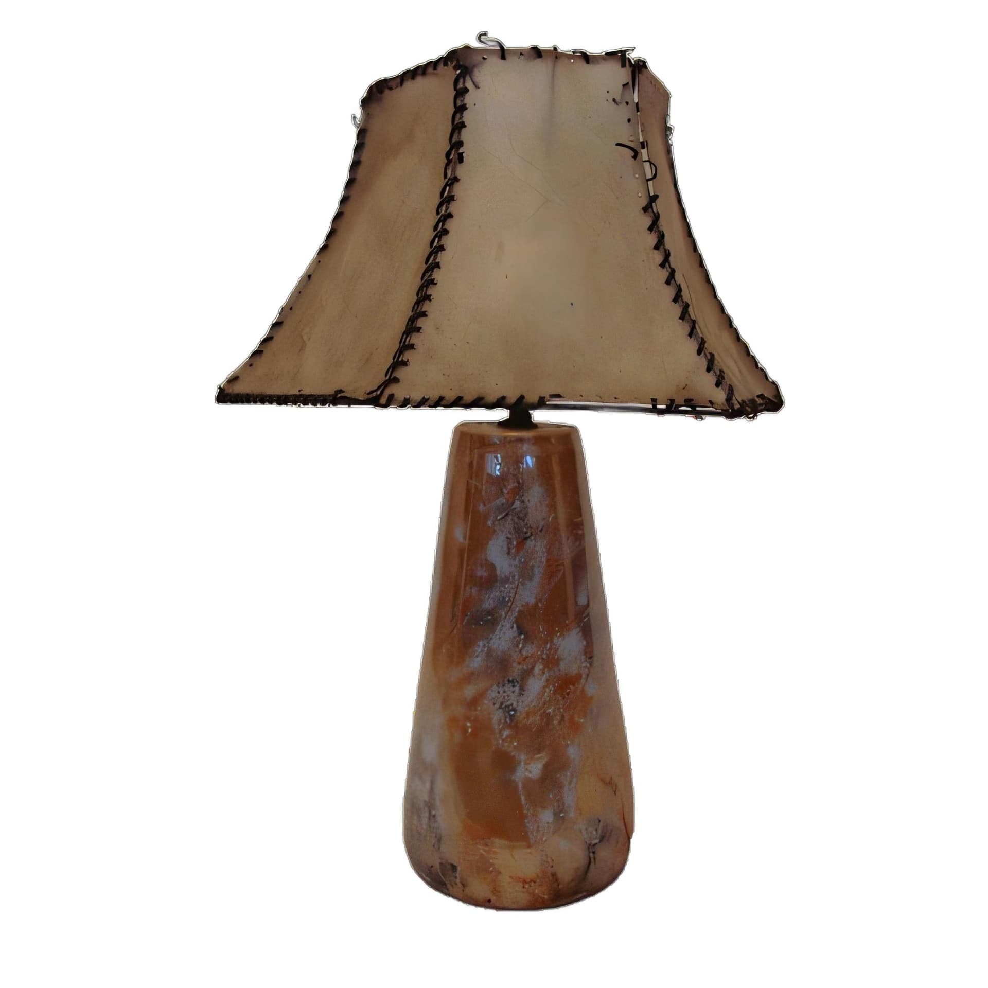 Table lamp, multicolor ceramic, Finland, 1930s