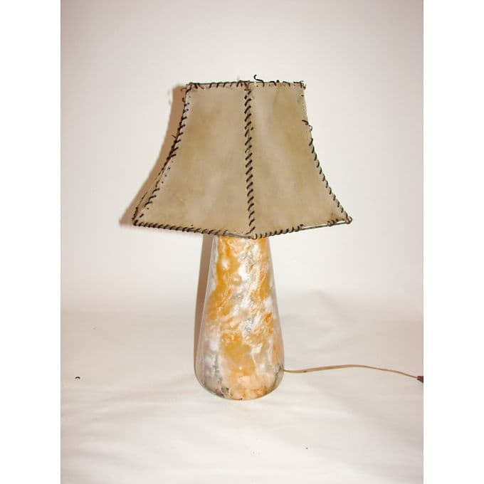 Table lamp, multicolor ceramic, Finland, 1930s - 38594