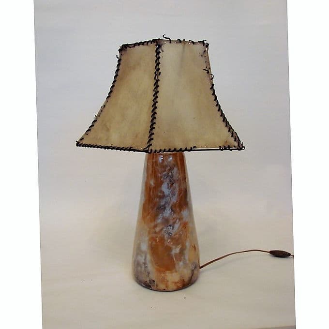 Table lamp, multicolor ceramic, Finland, 1930s - 38592