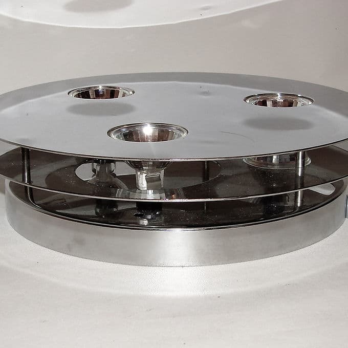 Lampa wisząca Belid S6232, stal chromowana srebrna, Belid, Szwecja, lata 90. - 38749