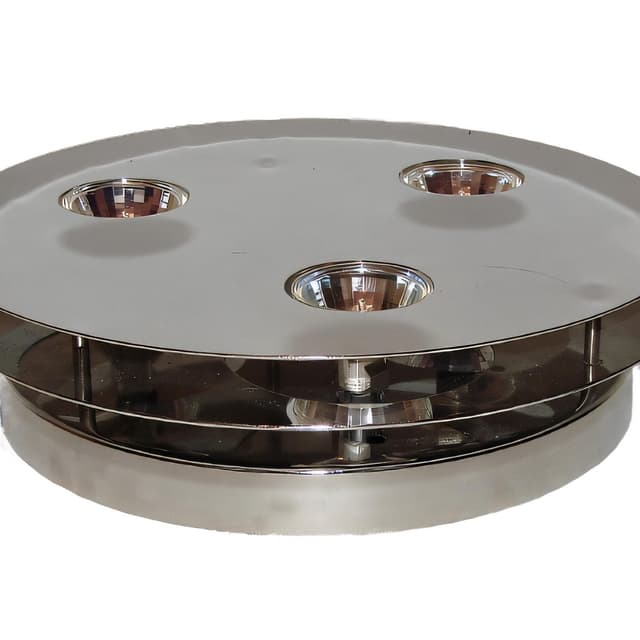 Lampa wisząca Belid S6232, stal chromowana srebrna, Belid, Szwecja, lata 90. - WYMIARY