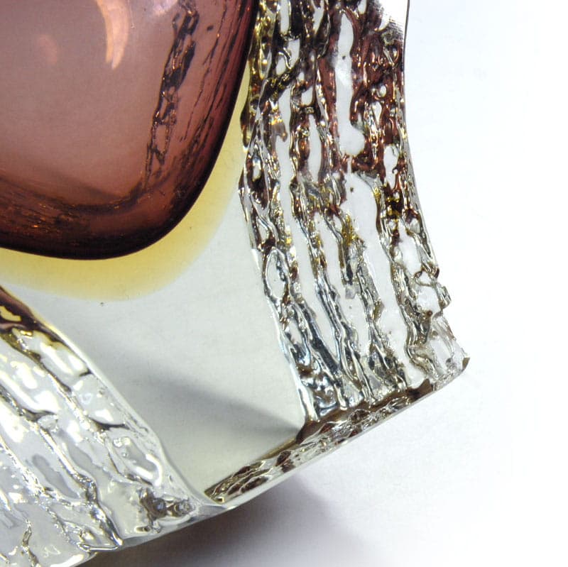 Wazon sommerso, szkło fioletowy, proj. A. Mandruzzato, Włochy, lata 60. - 38866