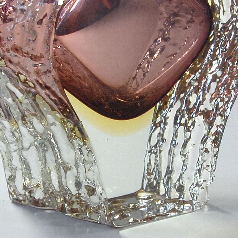 Wazon sommerso, szkło fioletowy, proj. A. Mandruzzato, Włochy, lata 60. - 38864