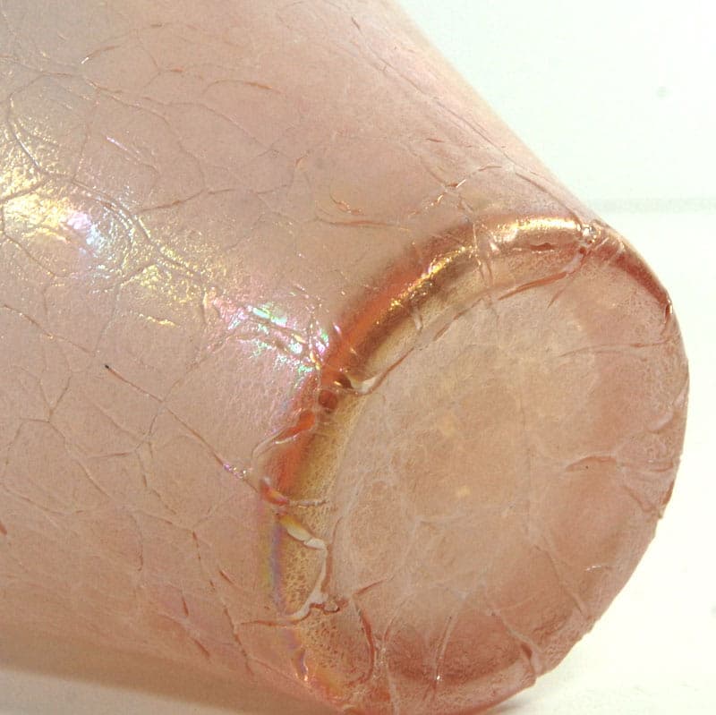 Wazon, szkło różowy, Silvestri, Włochy, lata 90. - 38841