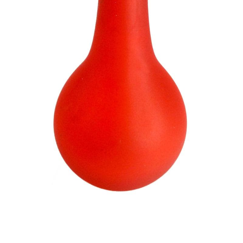 Matowy czerwony wazon szklany, proj. C. Moretti, Włochy, lata 70. - 4225