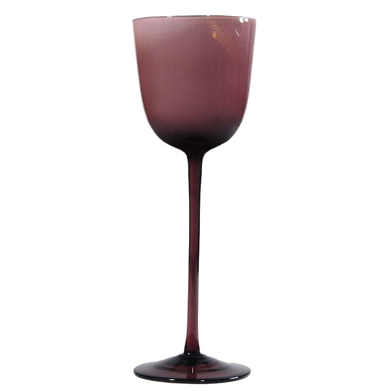 Wazon kielich, szkło fiolet, proj. C. Moretti, Włochy, lata 70.