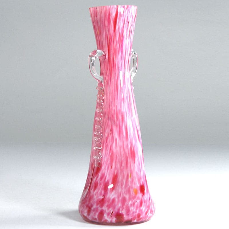 Wazon art déco, różowy, szkło, Franz Welz, Czechosłowacja, lata 30. - 38964